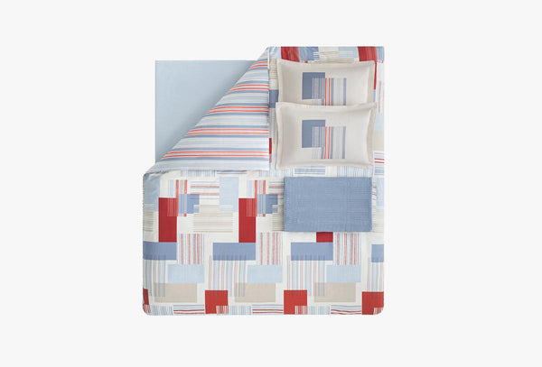 Balera Blauw Triko met deken Dekbedovertrekset Seti Eenpersoons