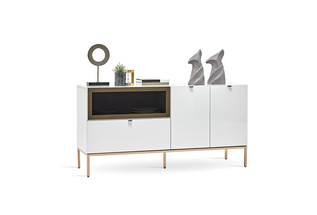 Legato Dressoir OAK poten Eettafel Vast Cordell Eetkamerstoel 4 Stuks Kleur Wit - foto 5