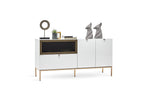 Legato Dressoir OAK poten Eettafel Vast Cordell Eetkamerstoel 4 Stuks Kleur Wit - foto 5