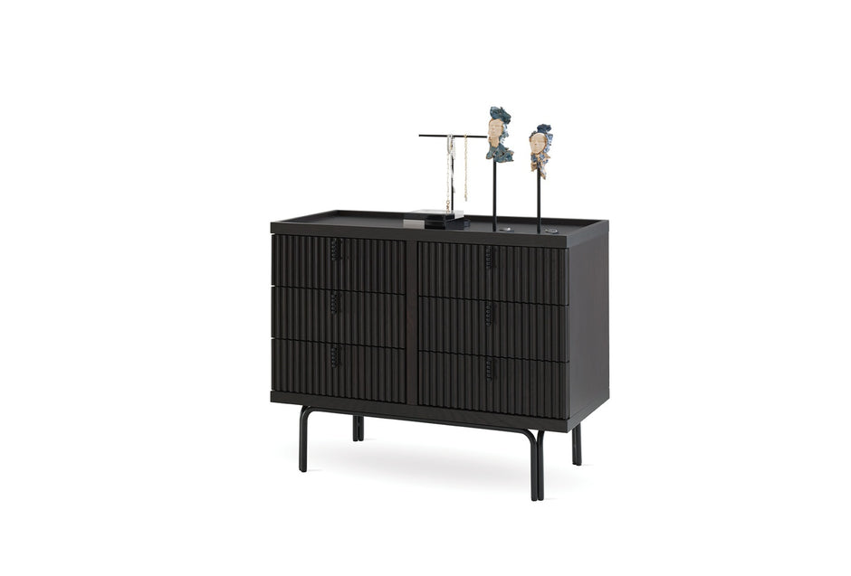 Austin Ladekast Donker OAK kleur 6 met lades 103X83 Cm
