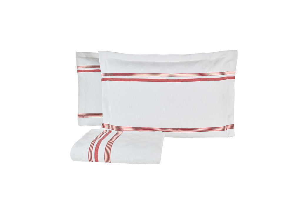 Larin Rood Pique Bed Sprei Seti Tweepersoons - foto 3