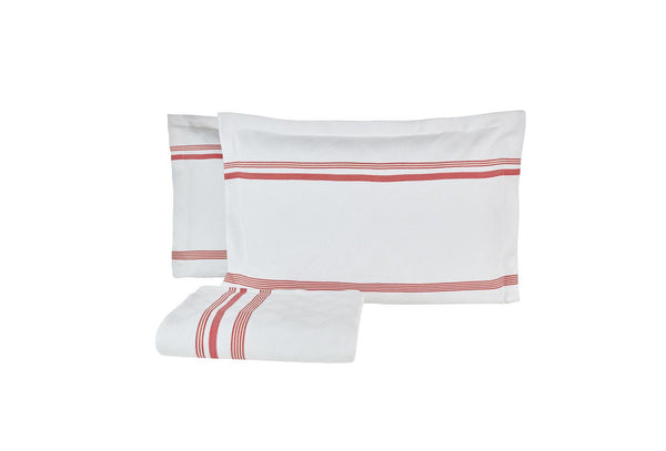 Larin Rood Pique Bed Sprei Seti Tweepersoons