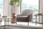 Varena 3-Zitsbank met Slaapfunctie + Fauteuil Linnen geweven Taupe - foto 6