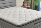 Supreme Pedic Bed Boxspring met hoofdbord 100x200 cm Blauw - foto 5