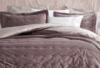 Vals Asgrijs Fluweel Bed Sprei Seti Tweepersoons - foto 6
