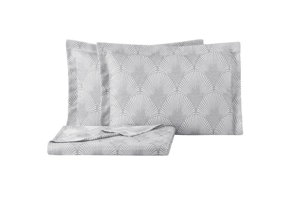 Gian Grijs Bed Sprei Seti Tweepersoons