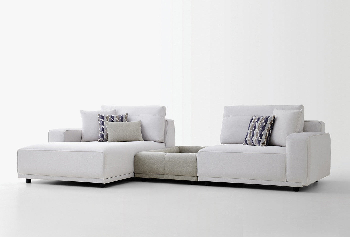 Mesta Modulair Hoekbank Combinatie Links Creme - foto 2