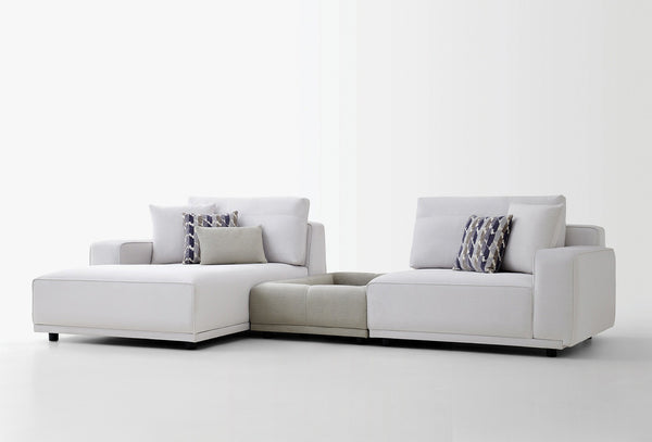 Mesta Modulair Hoekbank Combinatie Links 14008 Creme