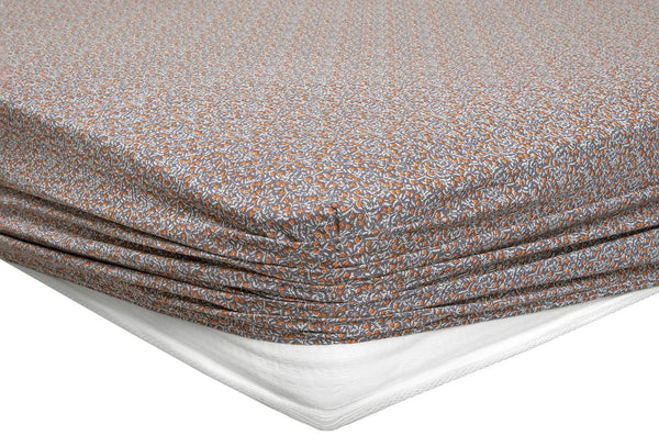 Mix Match Ditsy Antraciet Hoeslaken Eenpersoons
