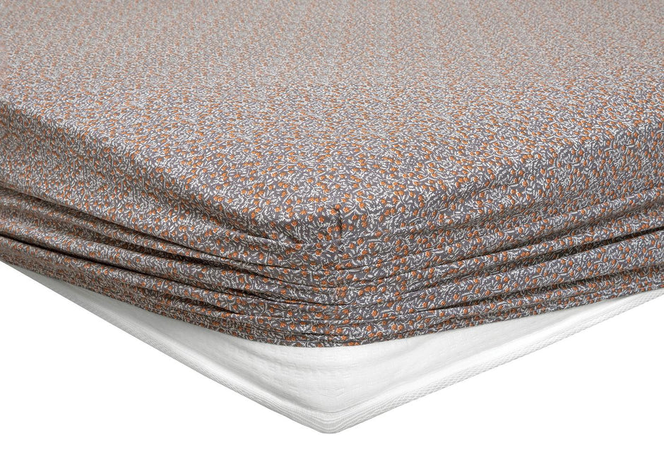 Mix Match Ditsy Antraciet Hoeslaken Eenpersoons