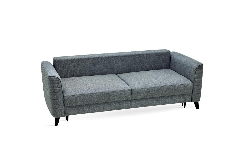 Grace 3-Zitsbank met Slaapfunctie Linnen geweven Blauw - foto 5