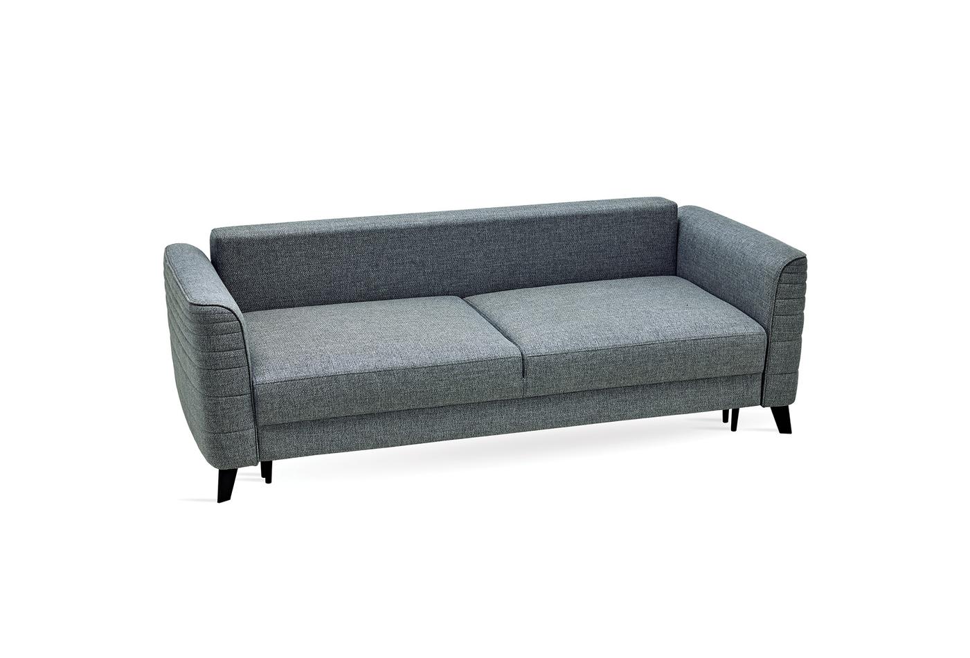 Grace 3-Zitsbank met Slaapfunctie Linnen geweven Blauw - foto 5