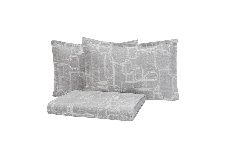 Adena Grijs Bedsprei Eenpersoons