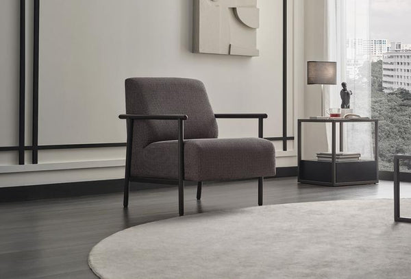 Berta Fauteuil, Chenille, Antraciet