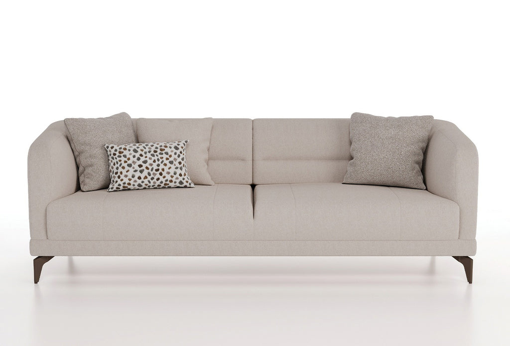 Marsana 3-Zitsbank met Slaapfunctie Creme - foto 6