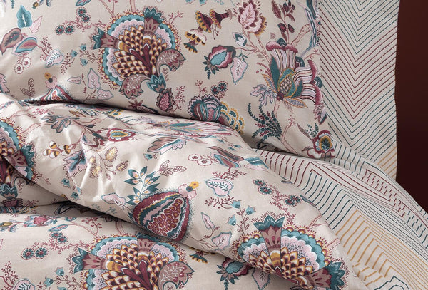 Clowis Beige Dekbedovertrekset Eenpersoons