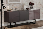 Modena High Gloss Bruin Dressoir 203x79 cm