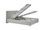 Nano Somni Set Boxspring met hoofdbord Set 100x200 cm Grijs Linnen - foto 5