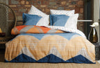 Aden Marineblauw Dekbedovertrekset Eenpersoons