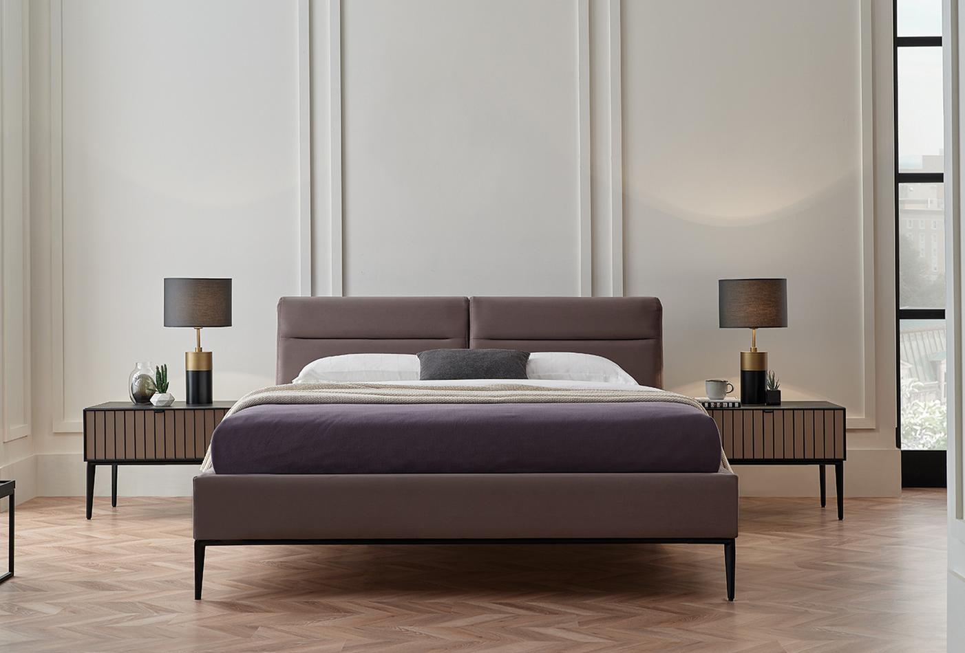 Riga Bed Incl. Hoofdbord Grijs - foto 3