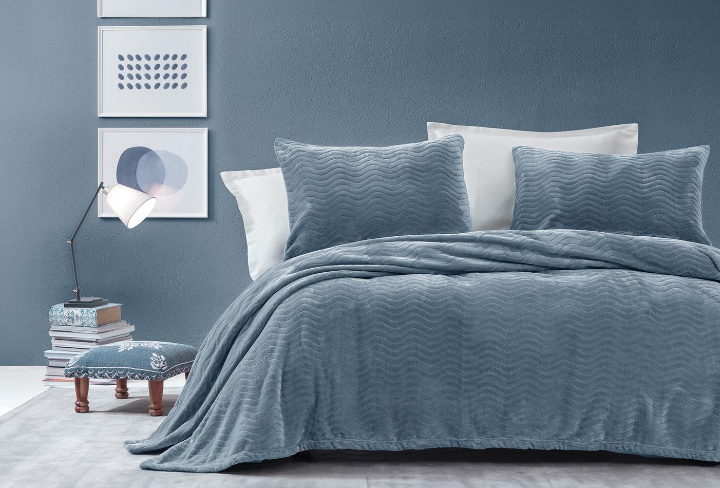Dazel Indigo Deken Bed Sprei Seti Eenpersoons