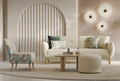 Perge 3 -Zitsbank met Slaapfunctie + Fauteuil Creme
