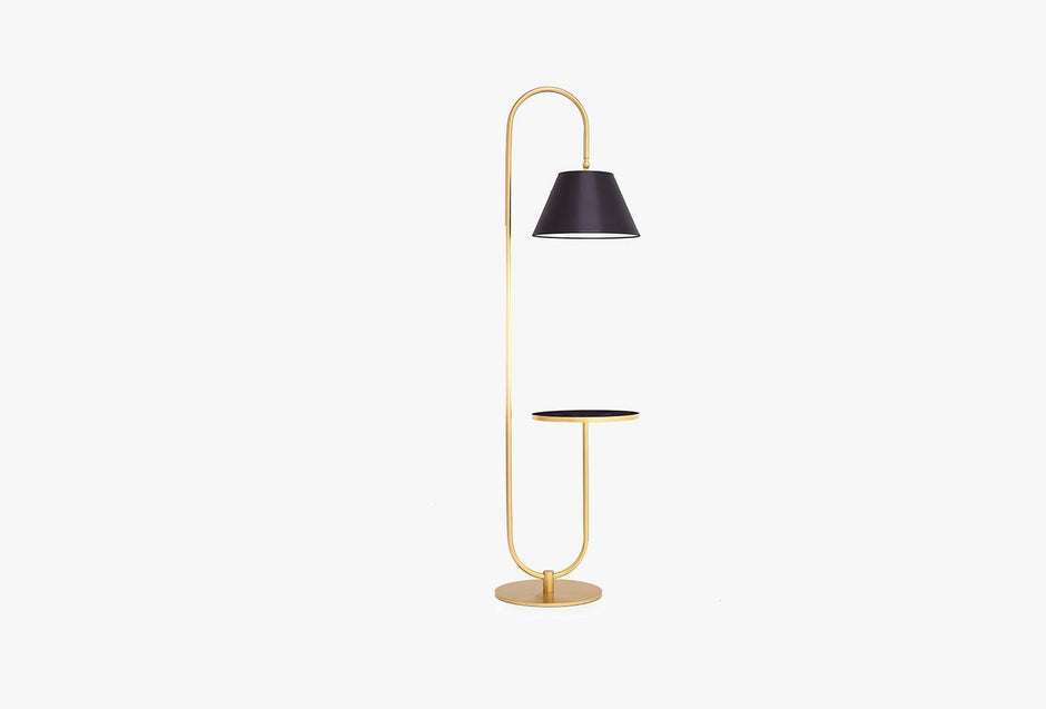 Epic Vloerlamp met tafel, Zwart