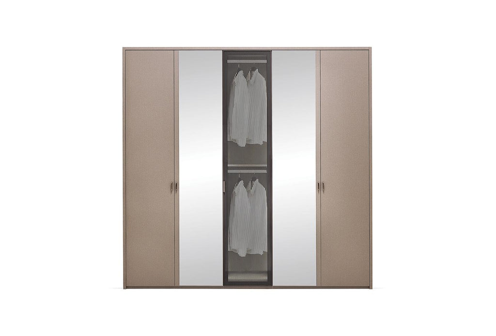 Berta Kledingkast 5-deurs 227x221 cm - foto 4