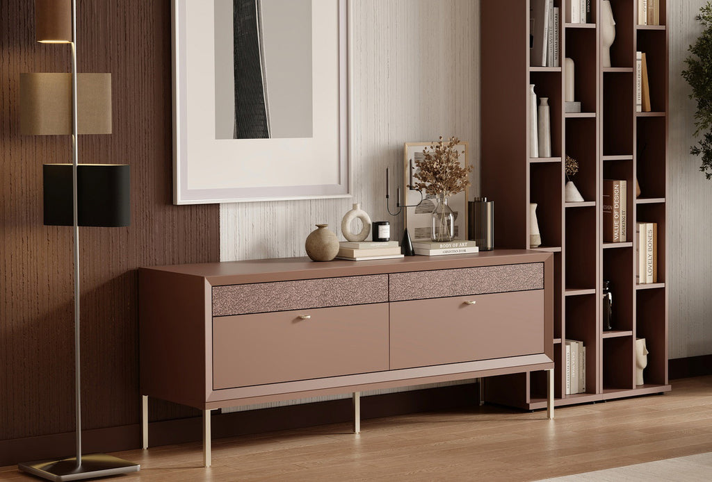 Fit & Flex Module met 4 lades op poten - Sorbet 160x67 cm - foto 4