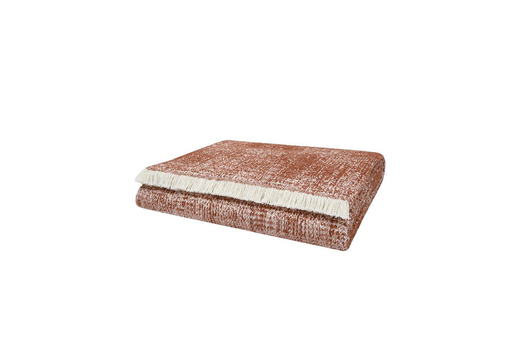 Arwin Terracotta Ekru Bank Plaid Tv-plaid 140x190 cm - foto 3