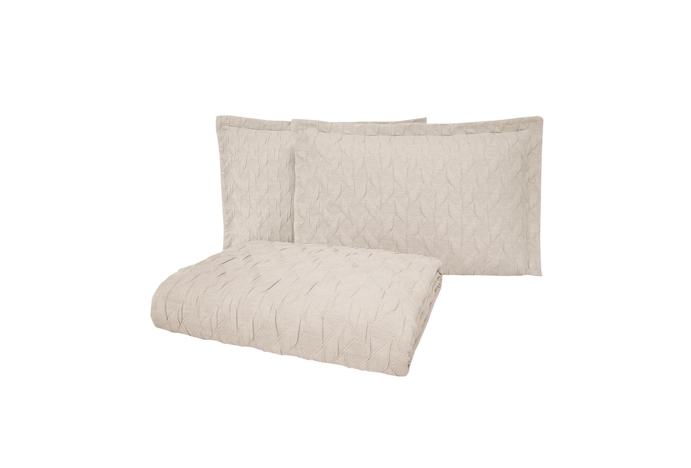 Lennox Beige Bed Sprei Eenpersoons - foto 5