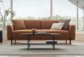 Terra 3-Zitsbank met Slaapfunctie Fluweel Licht Terracotta