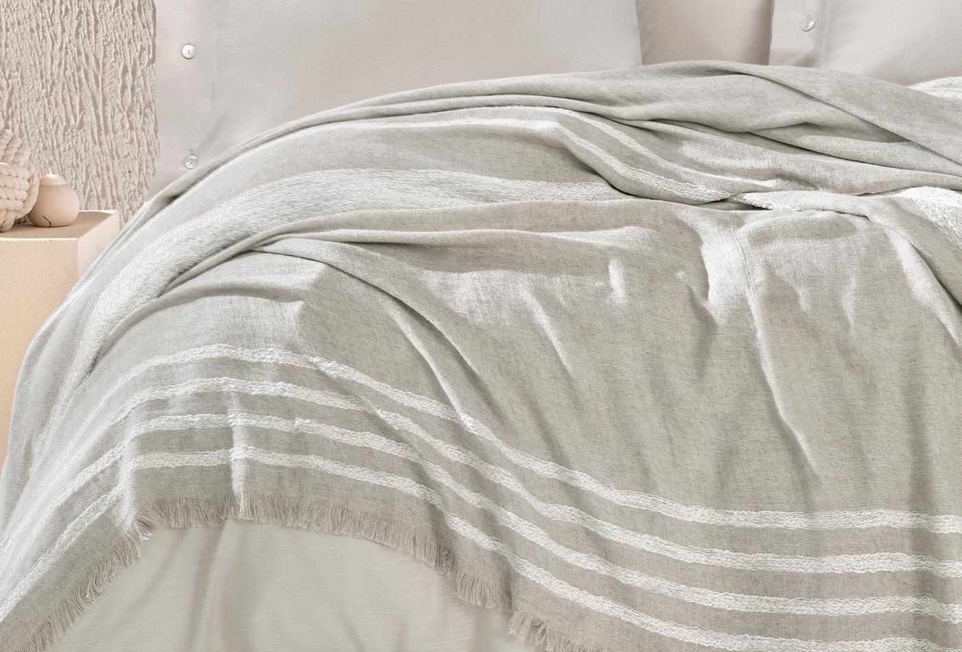 Theo Beige Bed Sprei Tweepersoons - foto 4
