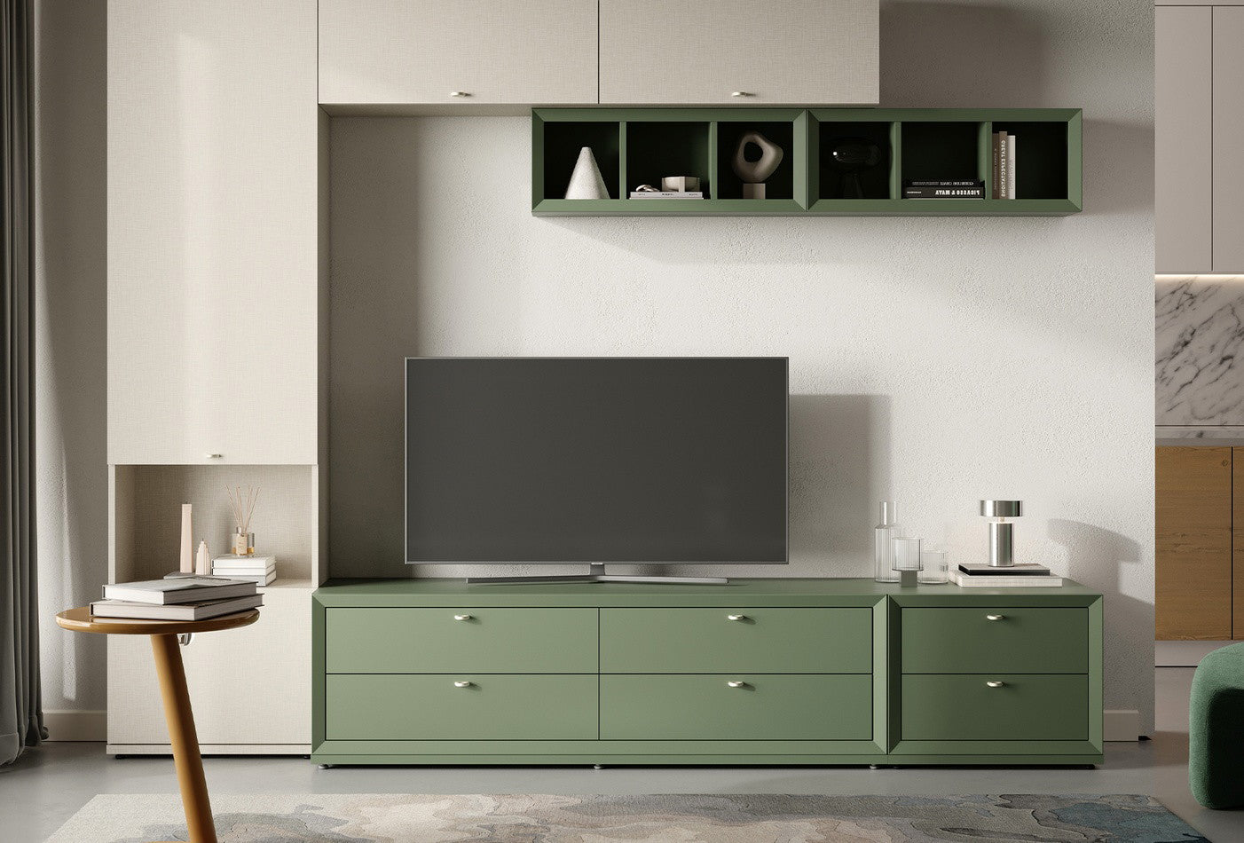 Fit Flex 4 met lades met basis Module Groen 160x49 - foto 3