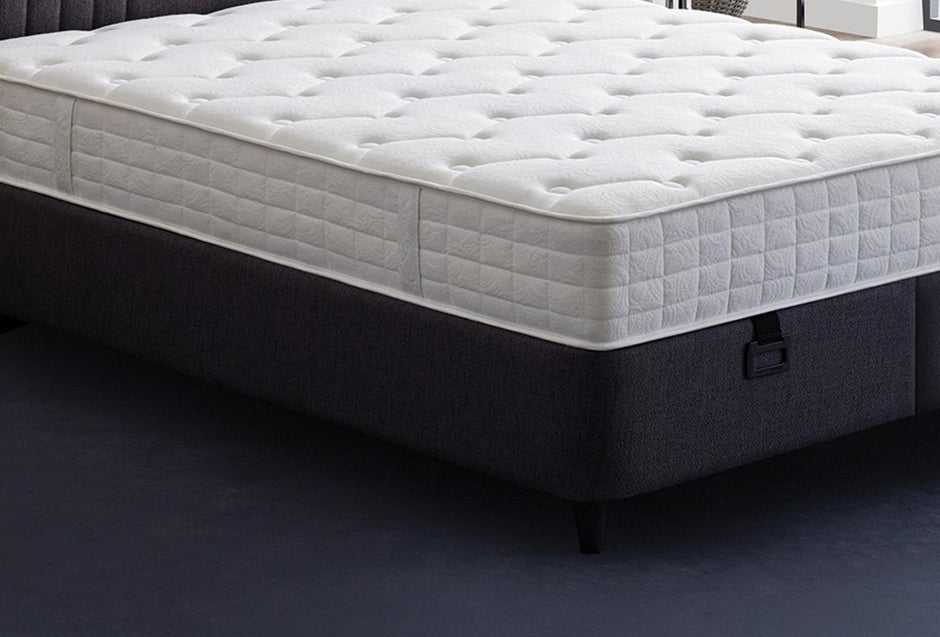 Silver Therapy Bed Boxspring met hoofdbord 90X190 Cm Antraciet