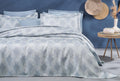 Gian Blauw Bed Sprei Seti Tweepersoons