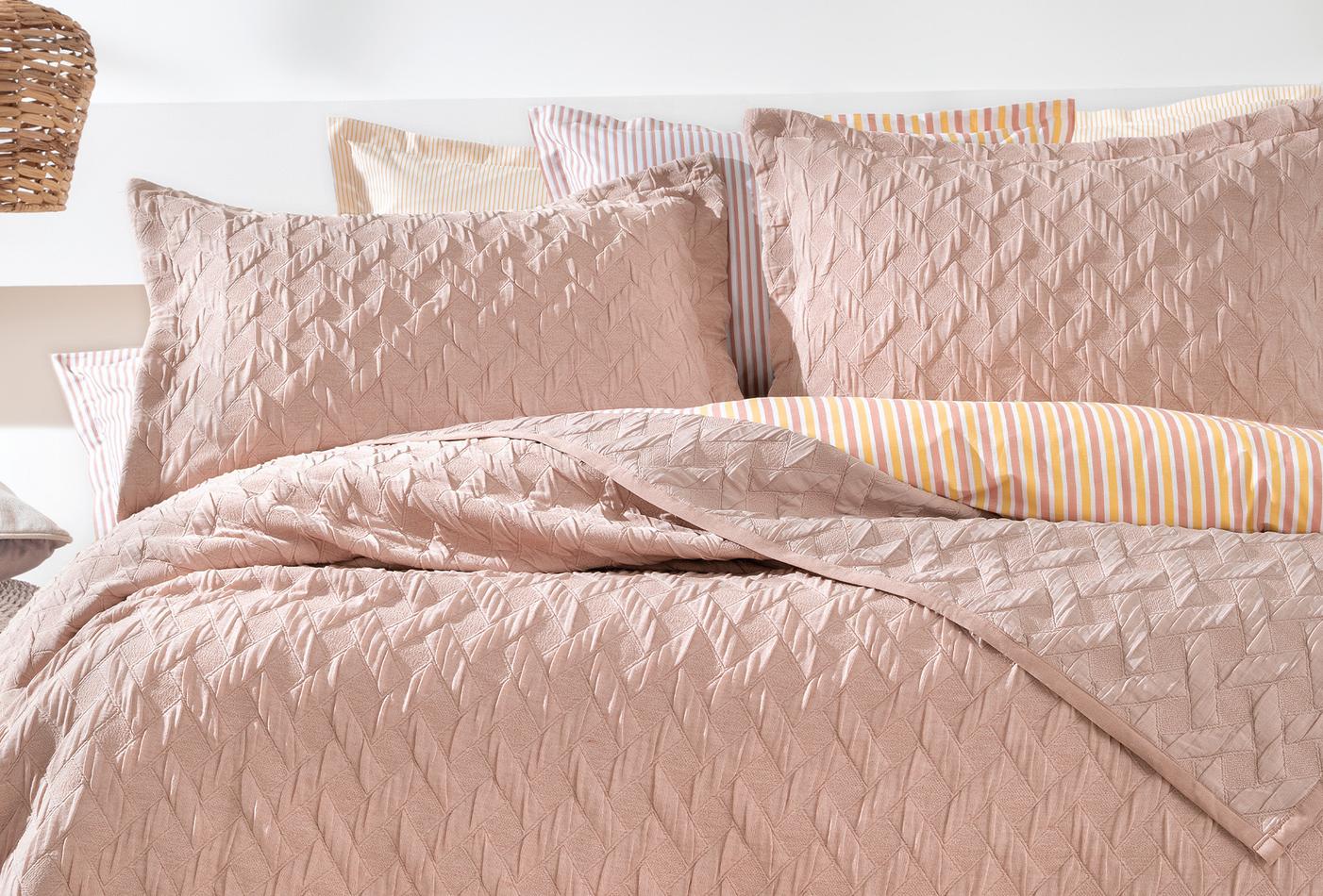 Lennox Oudroze Bed Sprei Eenpersoons - foto 4