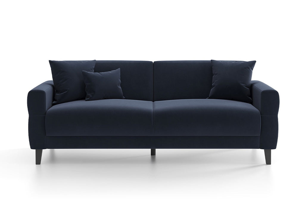 Astera Plus 3-Zitsbank met slaapfunctie Fluweel Marineblauw - foto 6