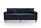 Astera Plus 3-Zitsbank met slaapfunctie Fluweel Marineblauw - foto 6