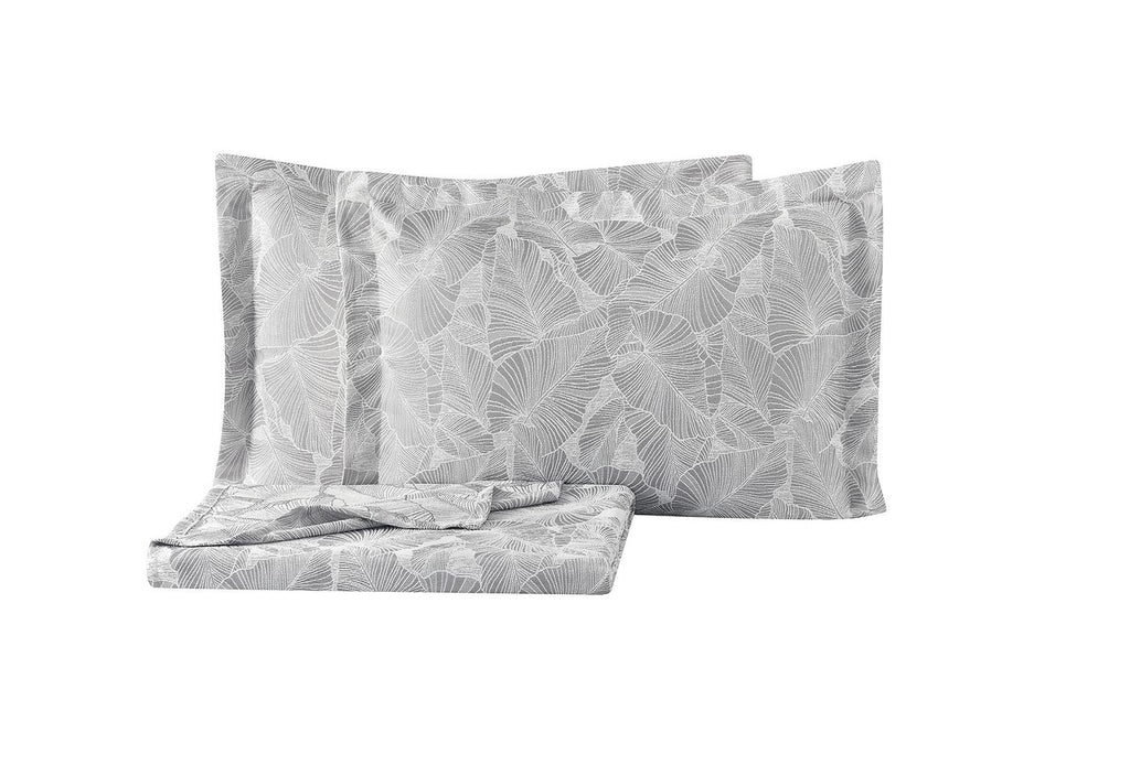 Leaf Grijs Bed Sprei Seti Tweepersoons - foto 4