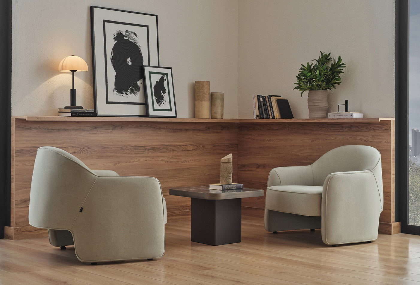 Mesta 3-Zitsbank + Fauteuil Creme - foto 6