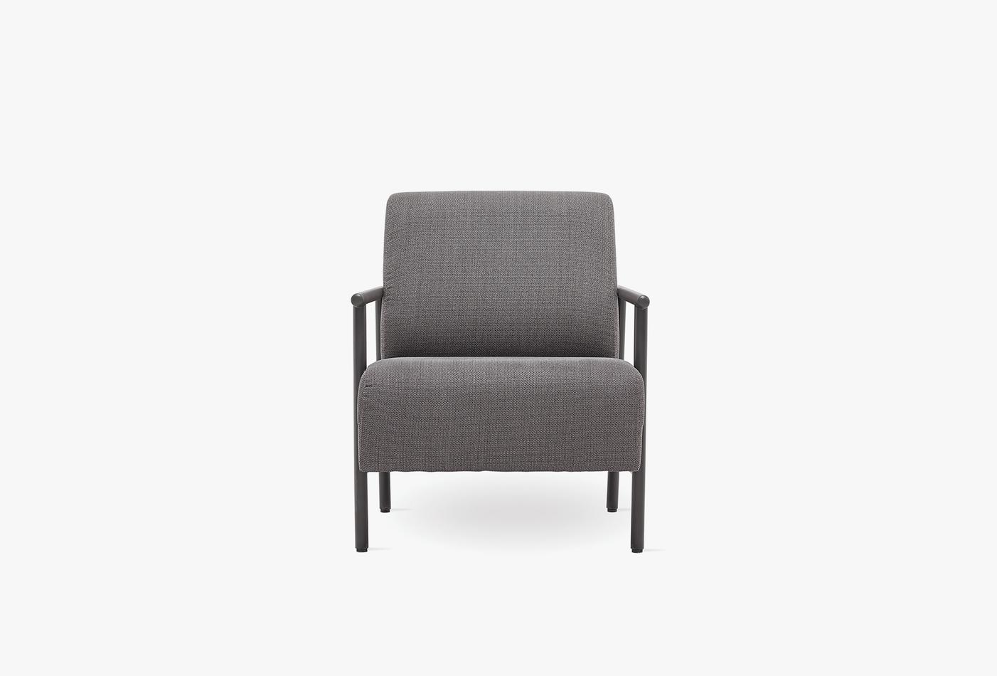 Berta Fauteuil Chenille Antraciet - foto 2