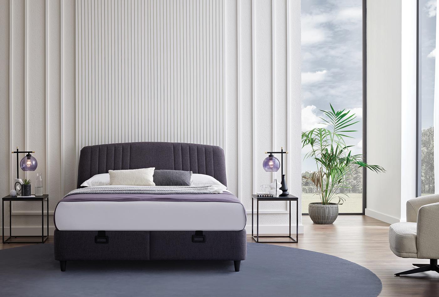 Canto Silver Boxspring met hoofdbord 90x190 cm Antraciet - foto 5