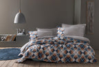 Brice Indigo Dekbedovertrekset Eenpersoons
