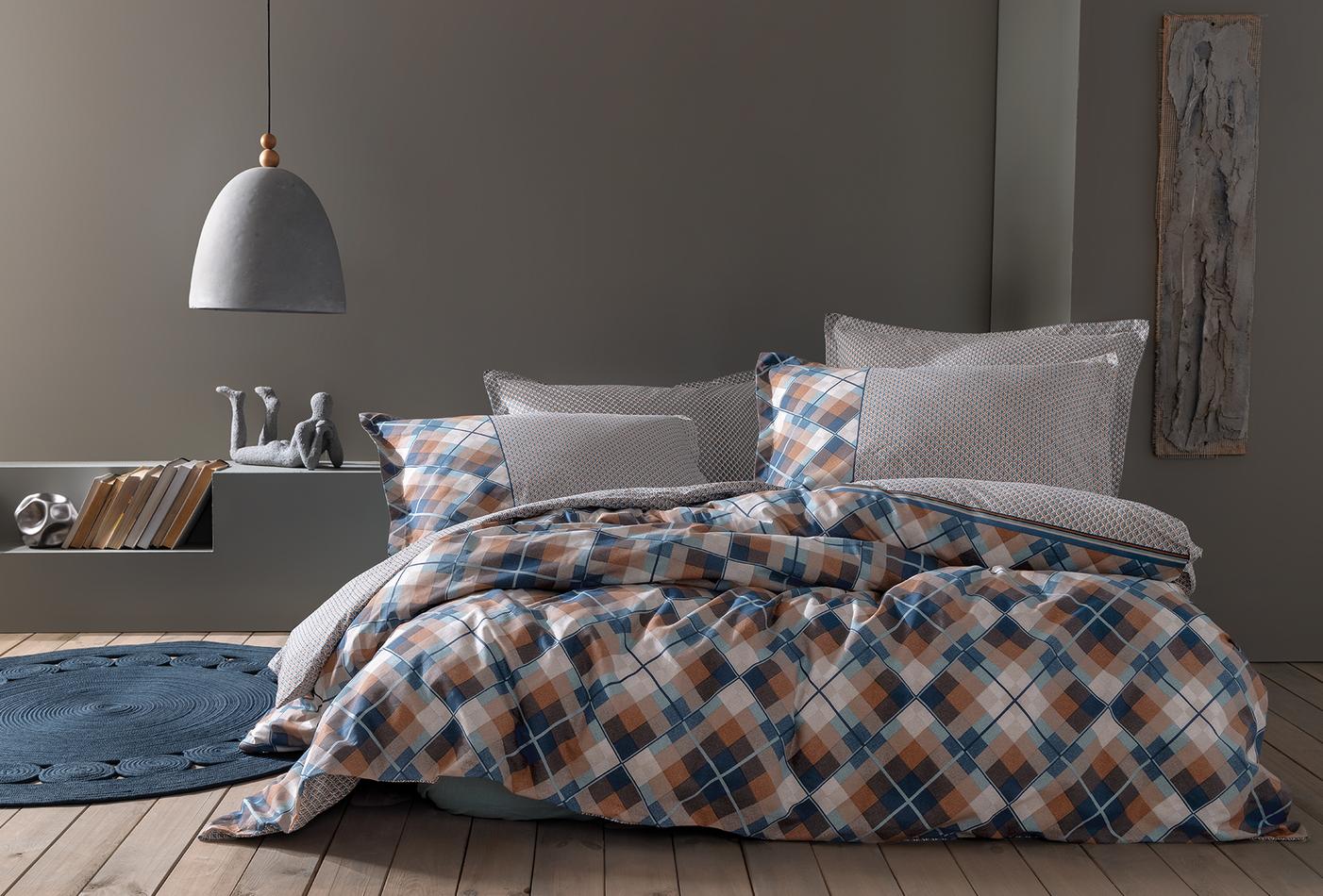 Brice Indigo Dekbedovertrekset Eenpersoons