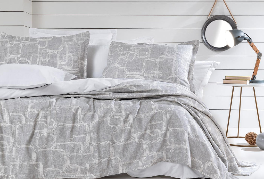 Adena Grijs Bed Sprei Eenpersoons