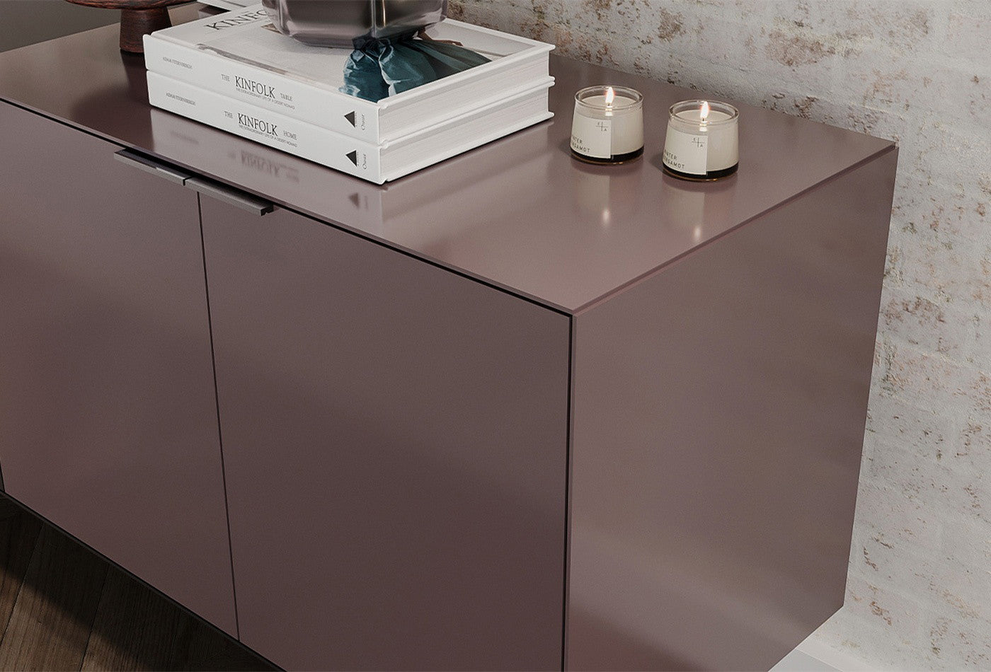 Modena High Gloss Bruin Dressoir 203x79 cm - foto 6