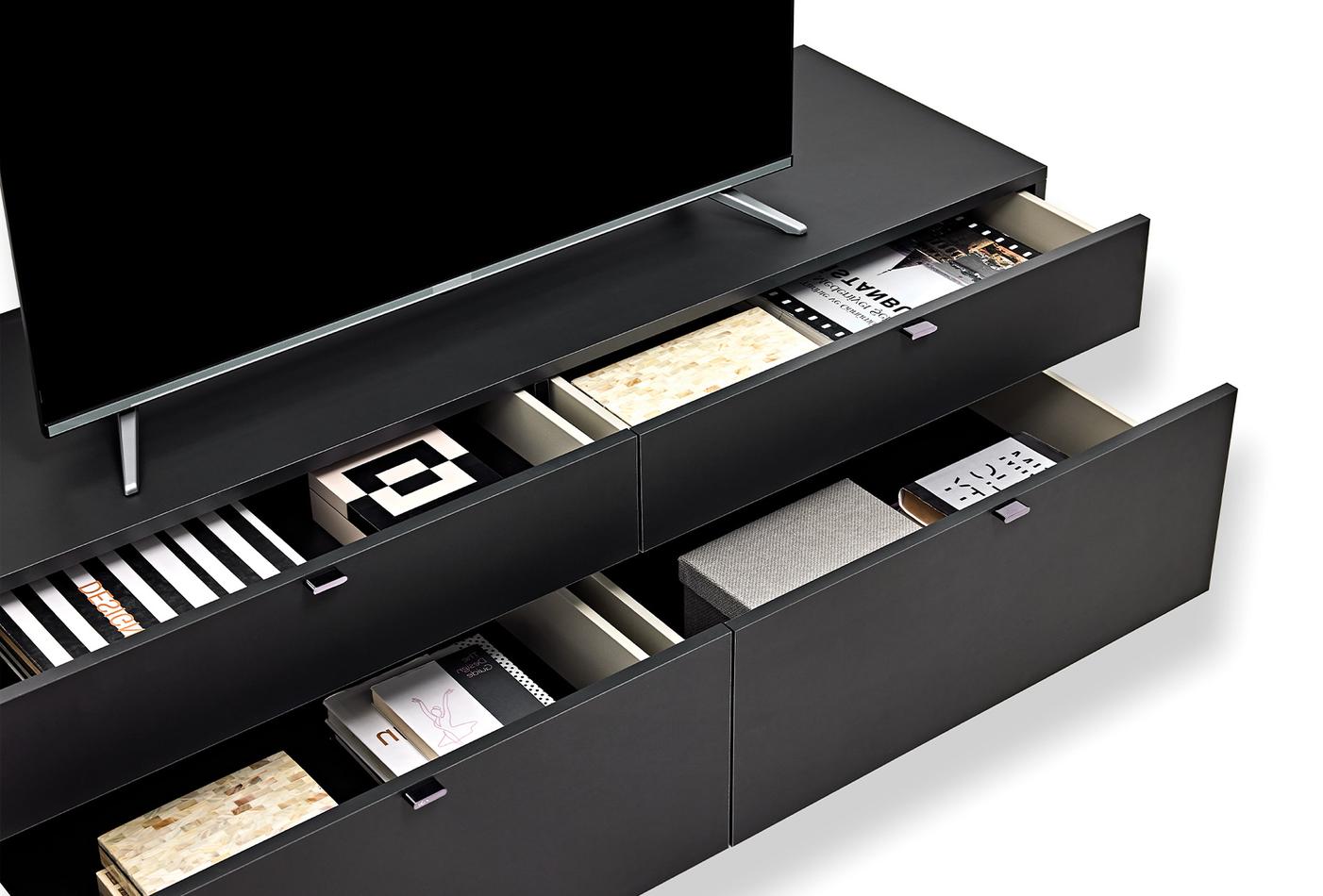 Legato Tv-meubel Kleur Zwart 150x45 cm - foto 4