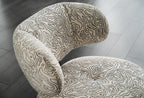 Soho Fauteuil Draaibaar op poten Geweven stof Wit - foto 3