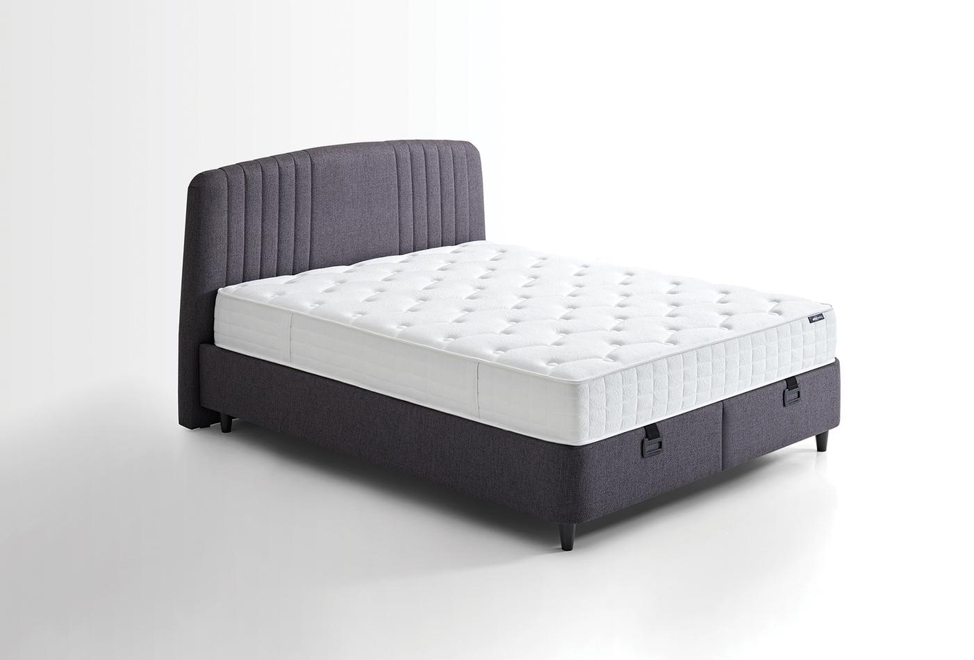 Silver Therapy Bed Boxspring met hoofdbord 90x190 cm Antraciet - foto 2